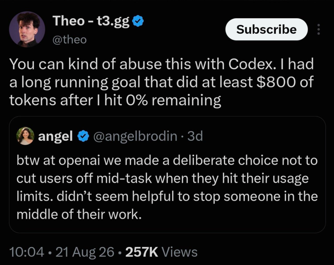 Theo’s $800 tweet demonstrating the exploit